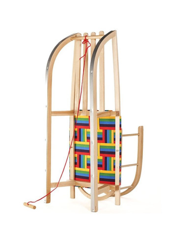 Sanki z siedziskiem parcianym i oparciem greenblue gb138