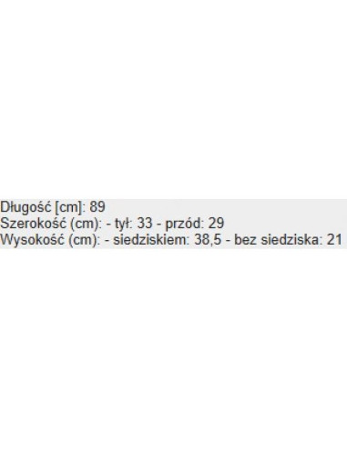 Sanki z siedziskiem parcianym i oparciem greenblue gb138