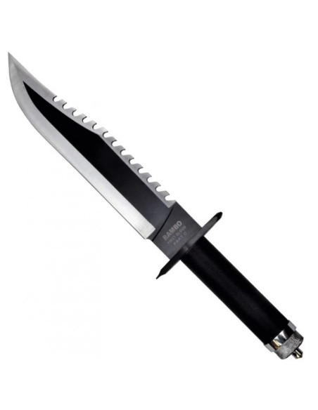 Nóż rambo ii cinema classic 400 mm z pochwa skórzan
