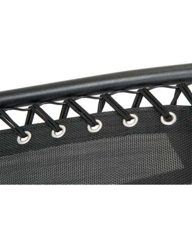 Leżak ogrodowy składany wielofunkcyjny 175x52/65x107cm czarny