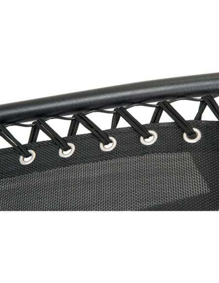 Leżak ogrodowy składany wielofunkcyjny 175x52/65x107cm czarny