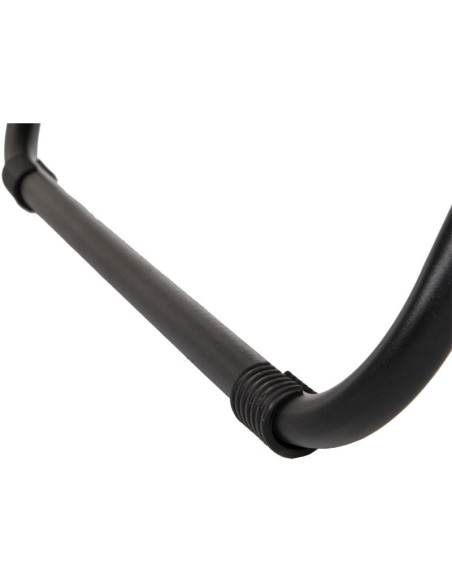 Leżak ogrodowy składany wielofunkcyjny 175x52/65x107cm czarny