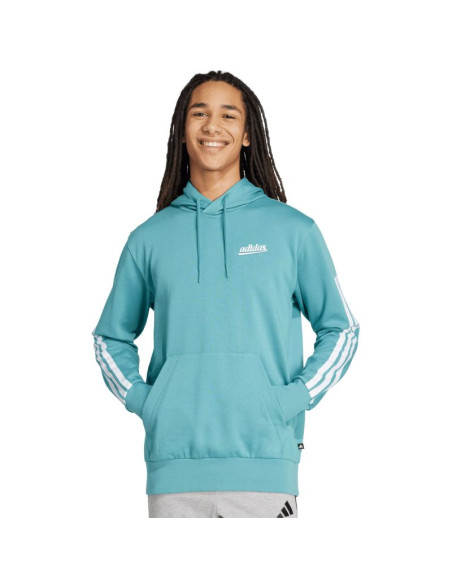 Bluza męska adidas color script niebieska kd2266