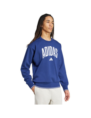 Bluza męska adidas collegiate sweat niebieska jm1734