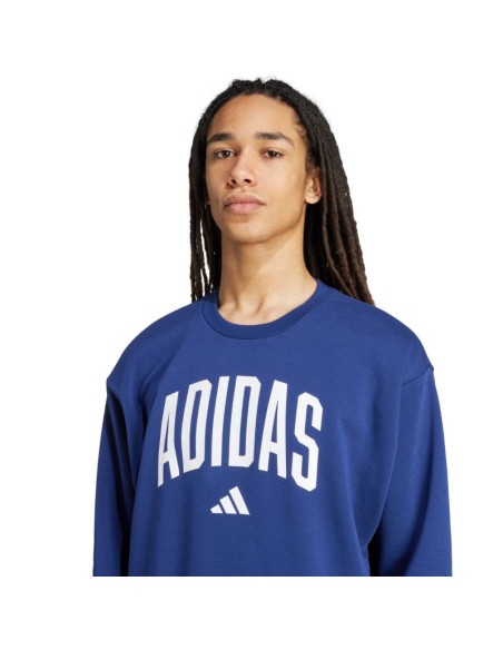 Bluza męska adidas collegiate sweat niebieska jm1734
