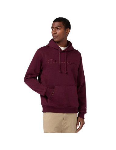 Bluza męska champion hooded sweatshirt bordowa 220271 rs522