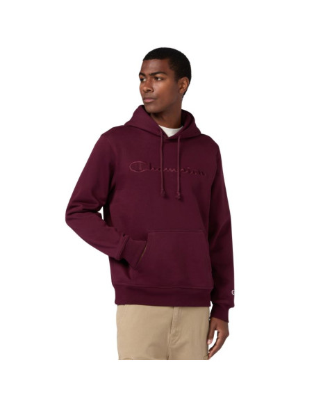 Bluza męska champion hooded sweatshirt bordowa 220271 rs522