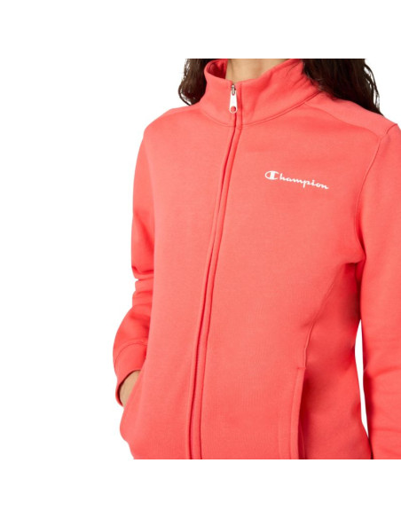 Dres damski champion full zip suit pomarańczowo-granatowy 118289 rs073