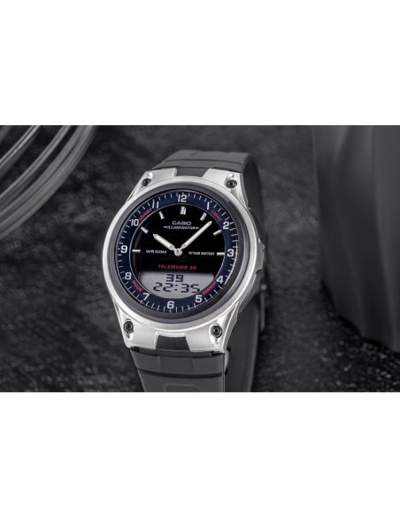 Zegarek męski casio dual aw-80-1avdf + box