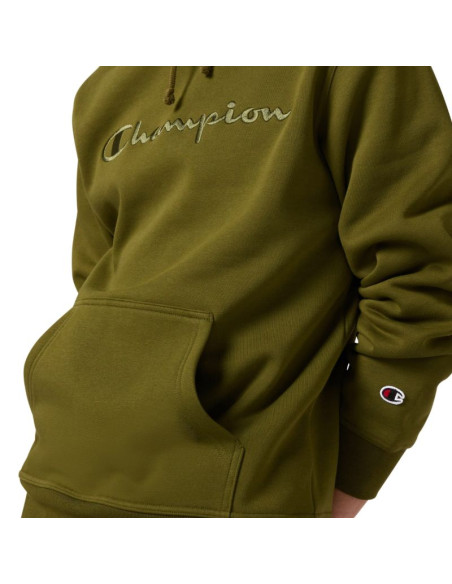 Bluza męska champion hooded sweatshirt oliwkowa 220271 gs585