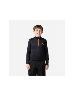 Bluza rossignol boy hero 1/2 zip warm stretch czarny