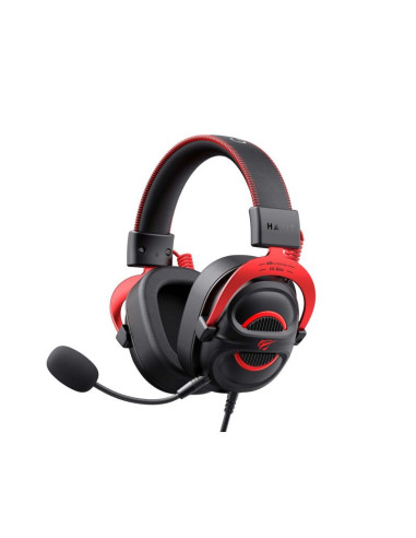 Słuchawki gamingowe havit h2002e pro (czarny/czerwony)