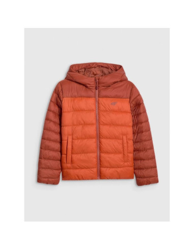 Kurtka puchowa z wypełnieniem syntetycznym chłopięca 4f 4fjraw25tdjam0770-81s