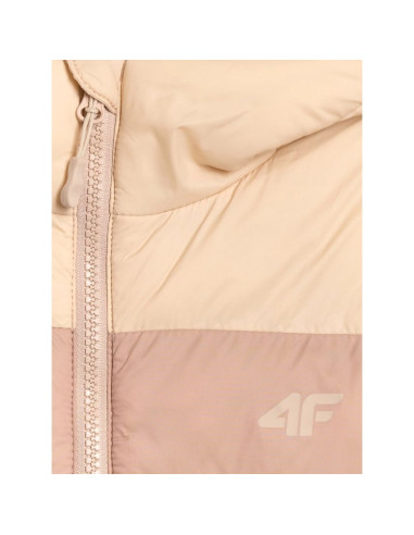 Kurtka puchowa z wypełnieniem syntetycznym dziewczęca 4f 4fjraw25tdjaf0771-83s