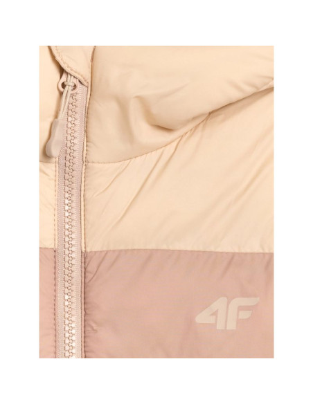 Kurtka puchowa z wypełnieniem syntetycznym dziewczęca 4f 4fjraw25tdjaf0771-83s