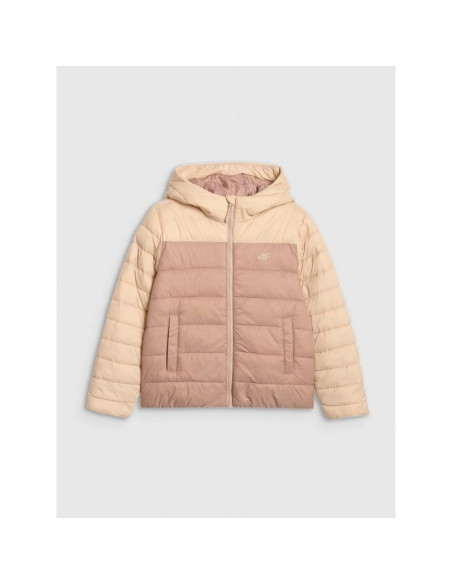 Kurtka puchowa z wypełnieniem syntetycznym dziewczęca 4f 4fjraw25tdjaf0771-83s