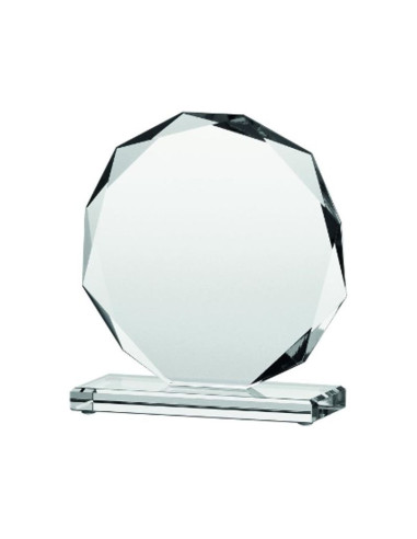 Trofeum szklane z rozklejoną podstawą