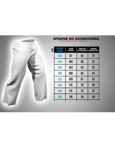 Spodnie do kickboxingu masters skbp-m