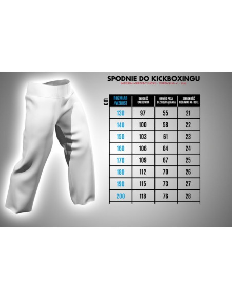 Spodnie do kickboxingu masters skbp-m