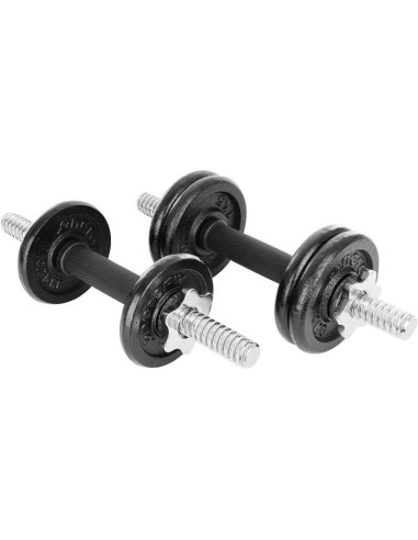 Hantla żeliwna 15 kg ( 2x7.5 kg ) walizka enero fit