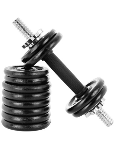 Hantla żeliwna 15 kg ( 2x7.5 kg ) walizka enero fit