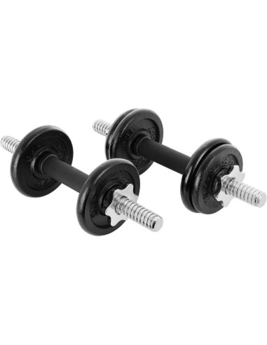 Hantla żeliwna 15 kg ( 2x7.5 kg ) walizka enero fit