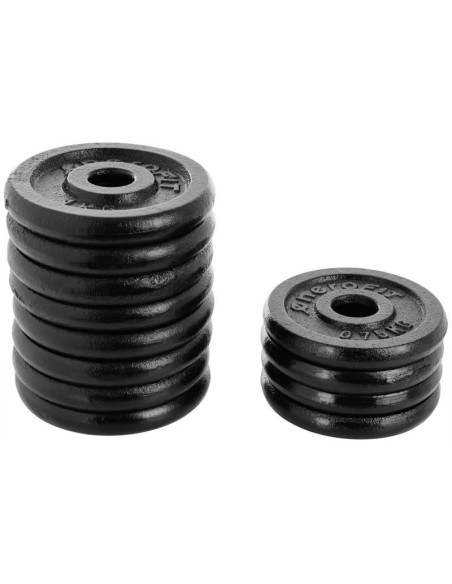 Hantla żeliwna 15 kg ( 2x7.5 kg ) walizka enero fit