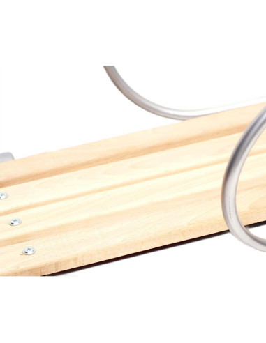 Sanki metalowe tomek z oparciem i pchaczem niebieskie