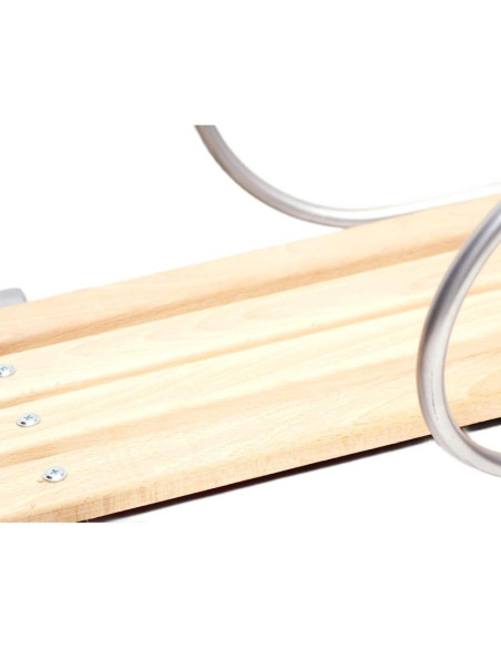 Sanki metalowe tomek z oparciem i pchaczem bordowe