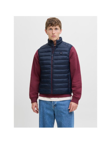 Jack&jones męska kamizelka bezrękawnik jjebradley light bodywarmer collar noo 12280973 sky captain