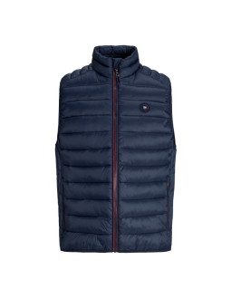 Jack&jones męska kamizelka bezrękawnik jjebradley light bodywarmer collar noo 12280973 sky captain 2