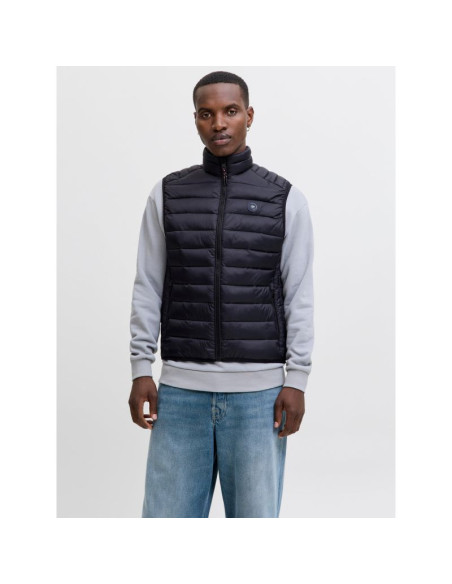 Jack&jones męska kamizelka bezrękawnik jjebradley light bodywarmer collar noo 12280973 black