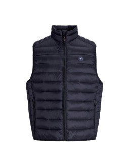 Jack&jones męska kamizelka bezrękawnik jjebradley light bodywarmer collar noo 12280973 black 2