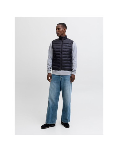 Jack&jones męska kamizelka bezrękawnik jjebradley light bodywarmer collar noo 12280973 black