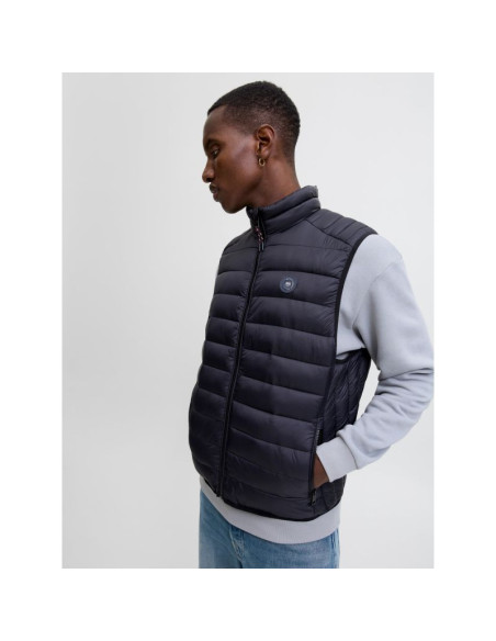 Jack&jones męska kamizelka bezrękawnik jjebradley light bodywarmer collar noo 12280973 black