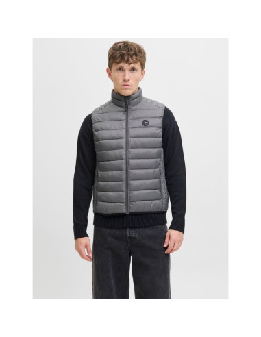 Jack&jones męska kamizelka bezrękawnik jjebradley light bodywarmer collar noo 12280973 castlerock