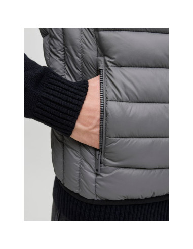 Jack&jones męska kamizelka bezrękawnik jjebradley light bodywarmer collar noo 12280973 castlerock