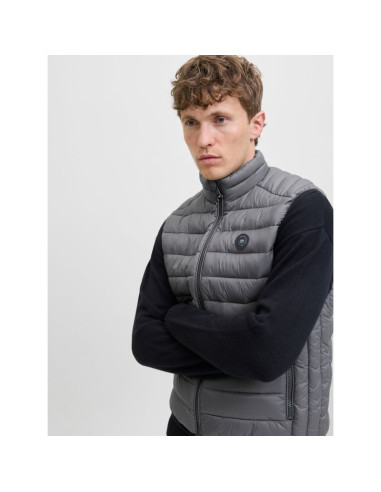 Jack&jones męska kamizelka bezrękawnik jjebradley light bodywarmer collar noo 12280973 castlerock