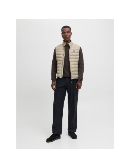 Jack&jones męska kamizelka bezrękawnik jjebradley light bodywarmer collar noo 12280973 crockery