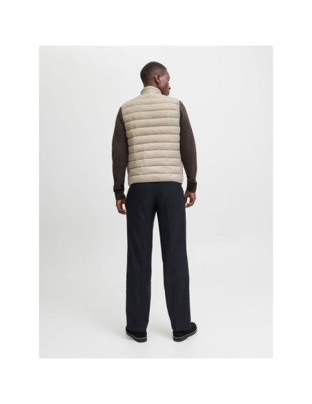 Jack&jones męska kamizelka bezrękawnik jjebradley light bodywarmer collar noo 12280973 crockery