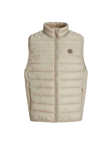 Jack&jones męska kamizelka bezrękawnik jjebradley light bodywarmer collar noo 12280973 crockery