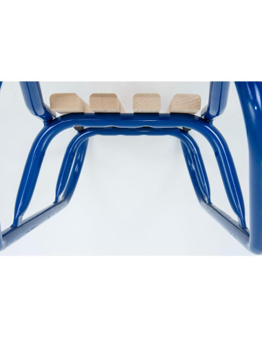 Sanki metalowe mocne kubuś niebieskie