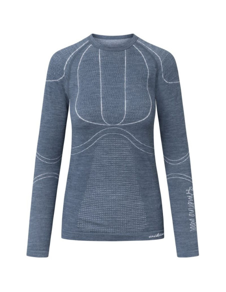 Bielizna damska viking lana pro longsleeve merino roz. s szara