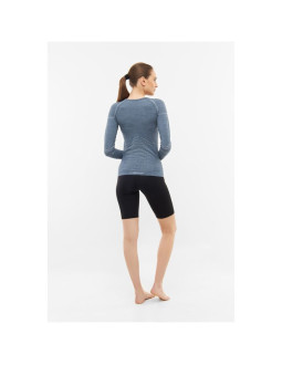 Bielizna damska viking lana pro longsleeve merino roz. m szara 2