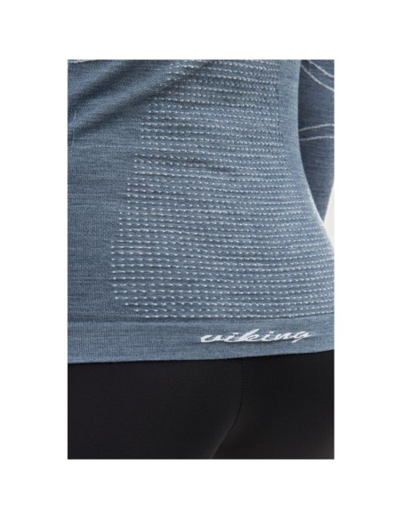 Bielizna damska viking lana pro longsleeve merino roz. m szara