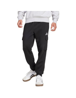 Spodnie męskie adidas essentials feelcozy fleece cargo czarne je3820