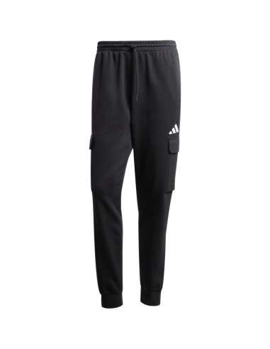 Spodnie męskie adidas essentials feelcozy fleece cargo czarne je3820