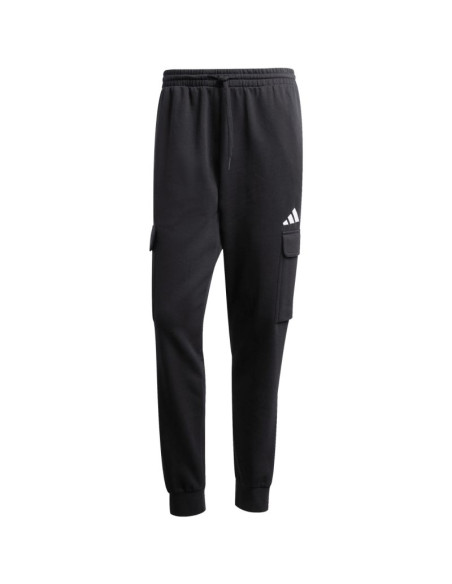 Spodnie męskie adidas essentials feelcozy fleece cargo czarne je3820