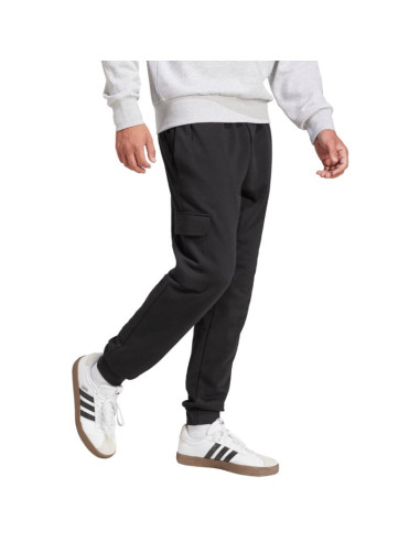 Spodnie męskie adidas essentials feelcozy fleece cargo czarne je3820