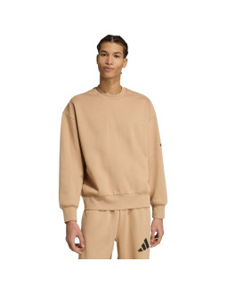 Bluza męska adidas essentials loose fit 3 bar logo beżowa jx5668